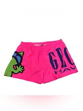 VTG Gecko Hawaii Men’s Shorts3XL Volley Neon Beach Graphic Summer 4in Surf Lined